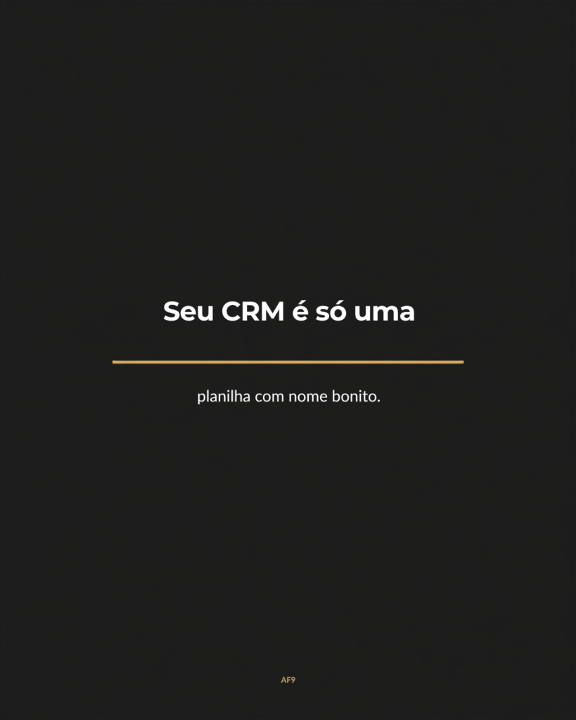 Capa do artigo: Seu CRM é só uma planilha com nome bonito